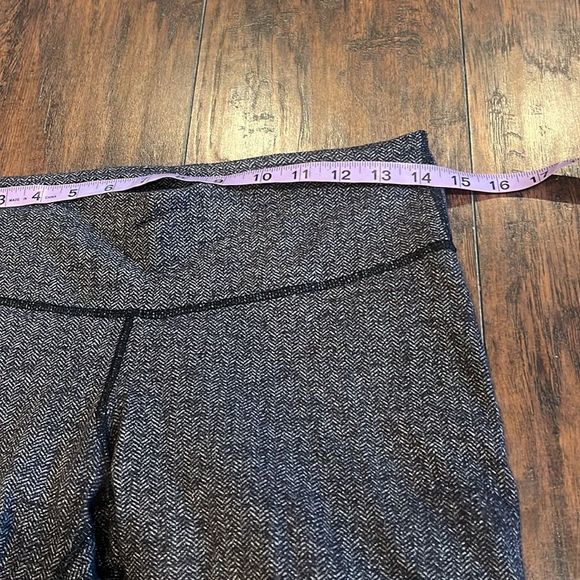 Lululemon Wunder Under Pant Tight Yoga Black Swan grey  Herringbone 8 Heathered - Picture 6 of 8